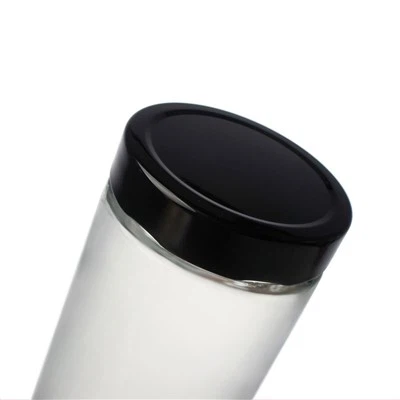 Multi Sizes Glass Jars With Black Aluminum Cap Multi Sizes Glass Jars With Black Aluminum Cap